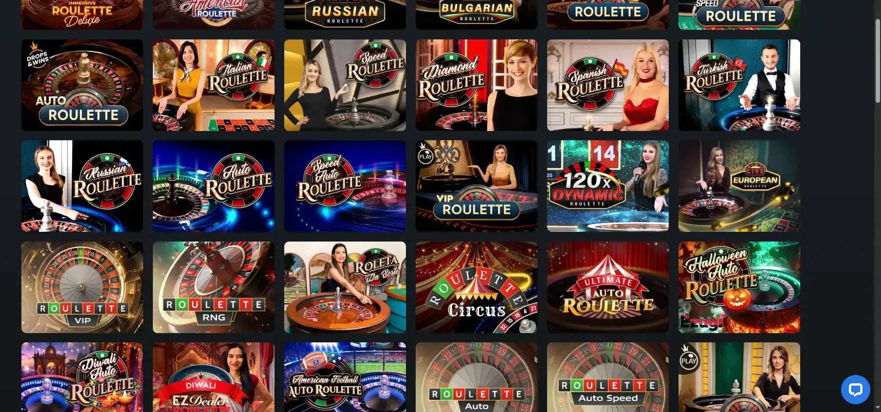 Стол live-рулетки в казино 1хслотс